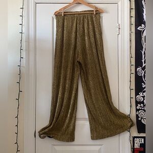 H&M Flowy Gold Pants